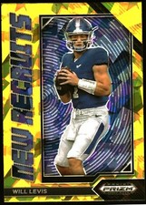 2023 Panini Prizm Draft Picks New Recruits Gold Ice #NR-2 Will Levis Titans RC