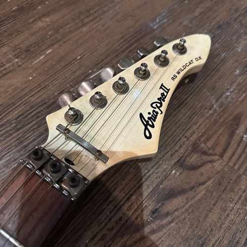 Aria ProII RS WILDCAT Used Electric Guitar / SSH / Matching Head / White - Picture 7 of 9