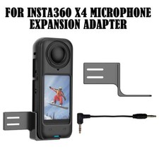 For Insta360 X4 Camera Acces Microphone Metal Expansion Mount Holder Cable H8B8