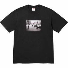 Supreme Crew 96 Clip Tee All Cotton T-Shirt in Black SS24 Size XL Skate Graphic