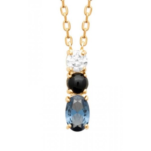 Pendentif En Or Gris 18 Carats Avec Oxyde De Zirconium - Modèle Réf. 1, Neuf Sans Emballage