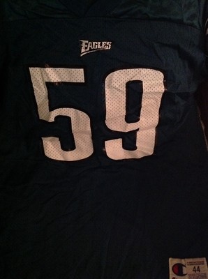 Maillot Vintage Philadelphia Eagles NFL - Taille 2XL - Occasion - Joueur Mike Mamula