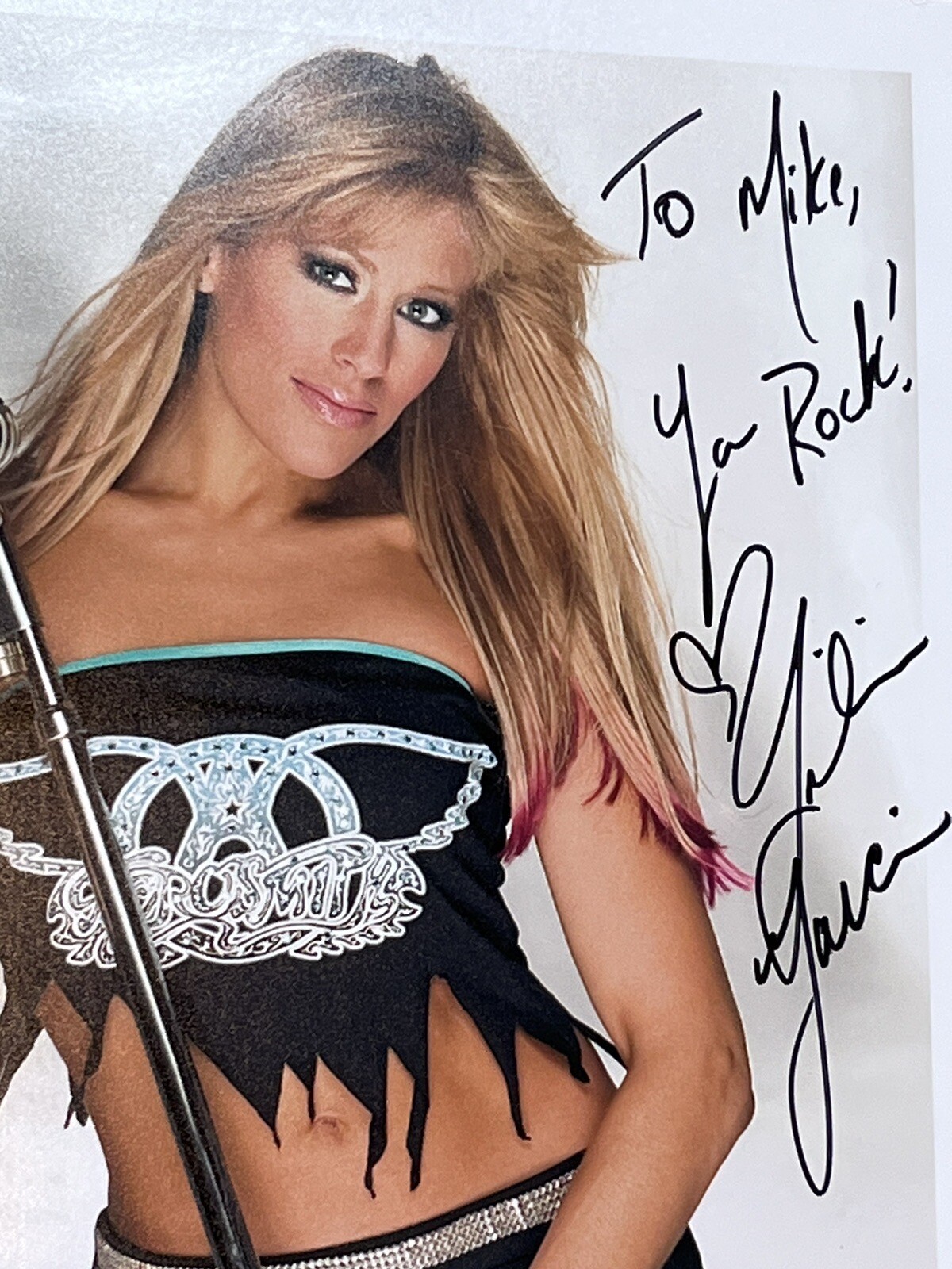 Lilian Garcia Hand Signed Autograph 8x10 Photo WWE DIVA Ring Announcer Sexy Girl