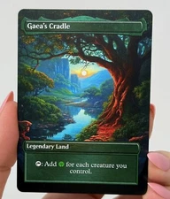 Gaea's Cradle Proxy Card with Custom designed art