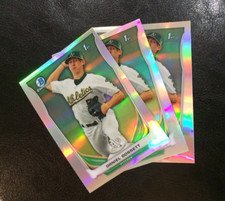 2014 Bowman Draft CDP71 Daniel Gossett 3 count all chrome Refractor lot A's