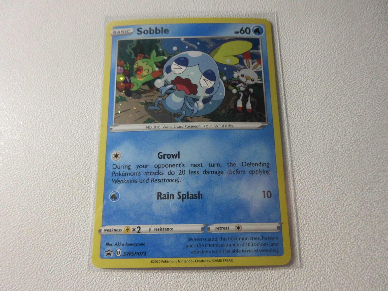 Sobble Holo Promo SWSH073 Pokemon Card NM