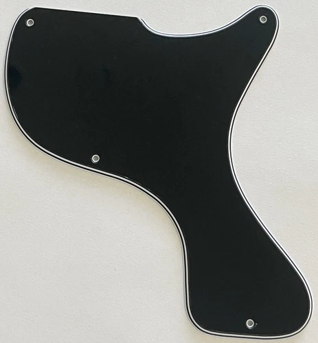 Guitar Parts Guitar Pickguard For Gibson Les Paul Junior 1958 Style 4 Ply Black