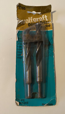 Wolfcraft #2765 Dowel Drills With Depth Stop - Set of 2 - 7/16'' and 1/2''