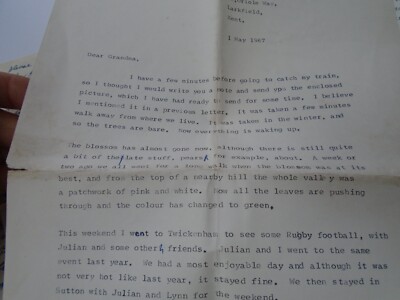 30, Oriole Way, Larkfield, Aylesford ME20 6LW TYP ZWEISEITIGER BRIEF 1967 ROGER