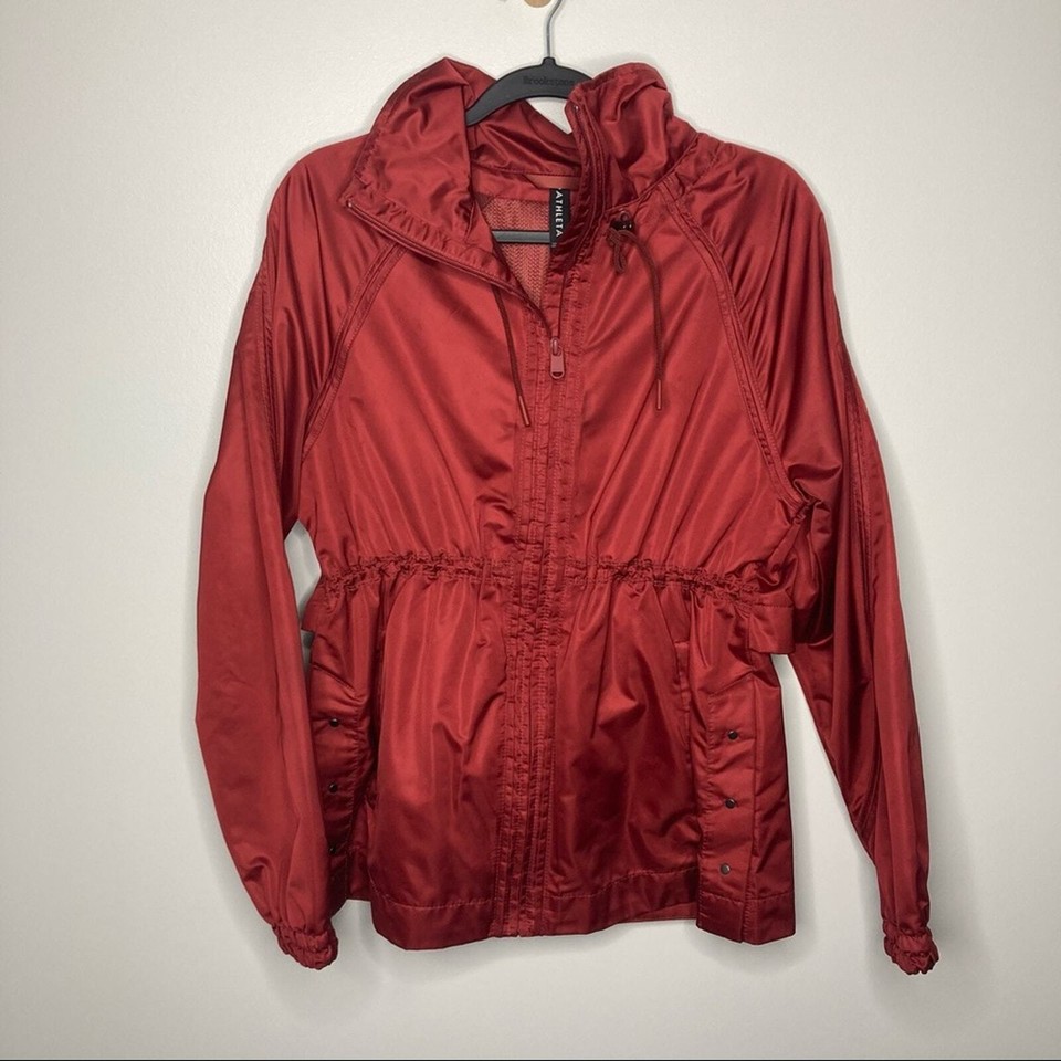 ATHLETA Escape Jacket Red Maroon Small eBay