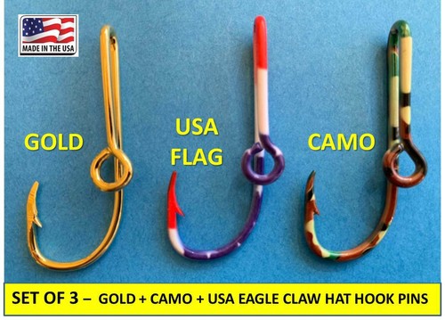 GOLD + CAMO + USA FLAG -- EAGLE CLAW 