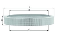 Knecht LX58 Luftfilter FüR Mercedes 123 C123 T-MODEL S123 W123 124 C124 S124