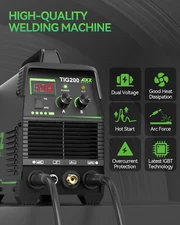 110V/220V High Frequency Stick TIG  Welder Machine with Post Gas Function US