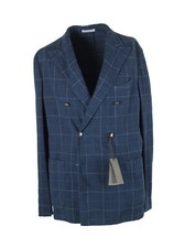 Boglioli K Jacket Blue Double Breasted Sport Coat Size 50 / 40R U.S. Jacket B...