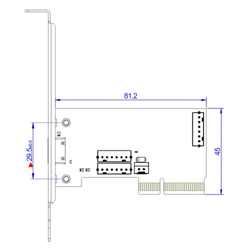 PCIe 4.0x4 to SFF-8611/8612 adapter card OCuLink For chassis external connection - Afbeelding 2 van 15