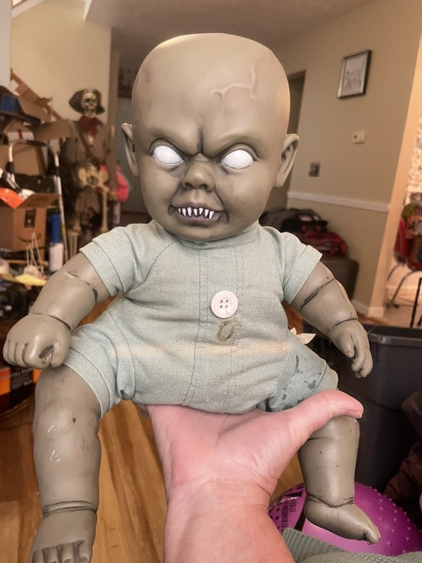 Spirit Halloween The Wiggler Zombie Baby - Retired Animated Halloween Prop