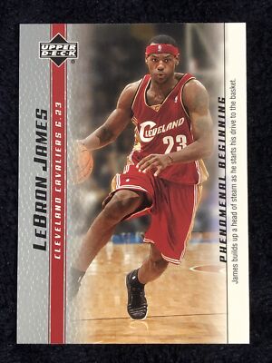2003-04 UPPER DECK PHENOMENAL BEGINNING LEBRON JAMES ROOKIE #11   