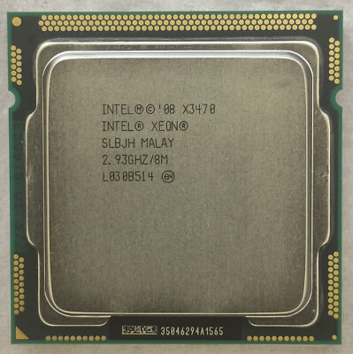 Intel Xeon PROCESSOR CPU SLBJH X3470 8MB L3 Cache 2.93GHz 4C LGA1156 120w