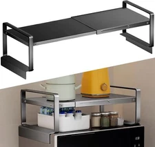 Adjustable Refrigerator/Washer Top Storage Rack-Expandable Organizer Shelf