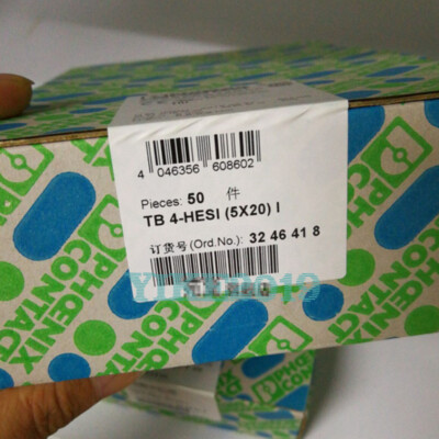 50PC/BOX FOR Phoenix Contact Screw/TB Terminal/Rail-TB 4-HESI (5X20) I - 3246418