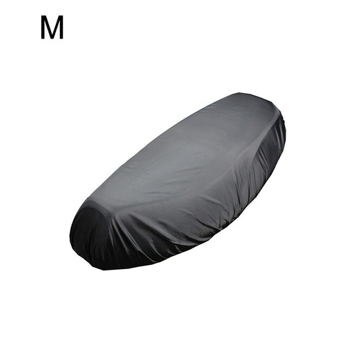 Motorcycle Rain Seat Cover Universal Flexible Waterproof Saddle Cover Black - Picture 11 of 50
