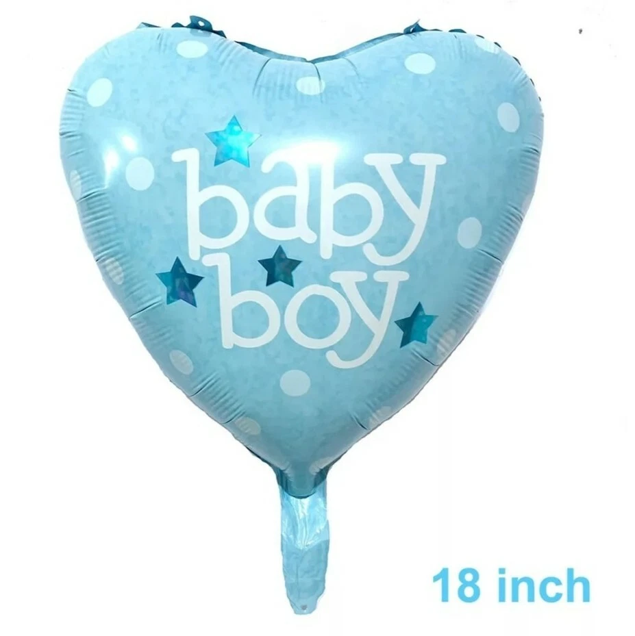 Palloncino gigante 3D in pellicola per carrozzina, passeggino It's A Boy, 107 cm, blu, XXL, per feste, nascita, battesimo, bambino, baby shower, palloncino gigante