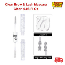 Clear Brow Lash Mascara, Dual-Sided Gel, Long-Wear, Vegan, Clear, 0.08 Fl Oz