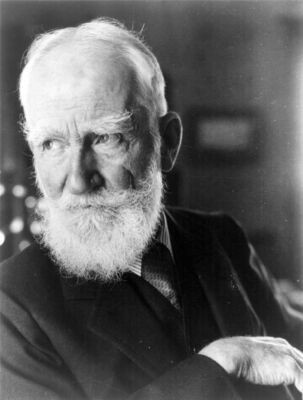 GEORGE BERNARD SHAW *2X3 FRIDGE MAGNET* IRISH PLAYWRIGHT CRITIC AUTHOR POLEMICS