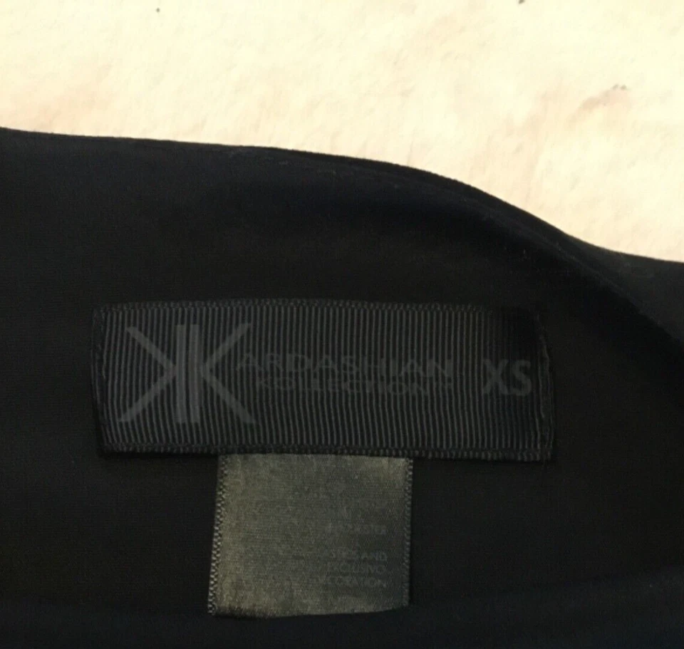 Blusa chaqueta negra vintage Kardashian Kollection para mujer talla XS Foto 2 de 2