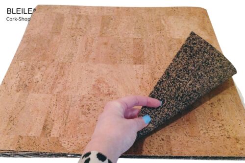 Cork floor cork carpet tiles 45 x 45 cm cork parquet pear 3 mm thickness residual lot - Picture 1 of 16