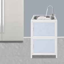 Single Bowl Freestanding Kitchen Kitchen Sink with Cabinet