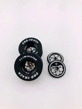 Front and rear 1/24 3D Black Magnum Slot Car Drag Tires 1 3/16 Tall x .500 wide