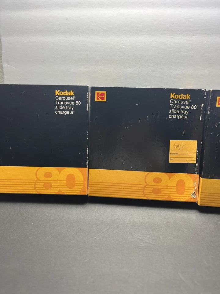 3 bandejas deslizantes Kodak Carousel Transvue 80 2 grises 1 negras para proyector deslizante de 35 mm Foto 2 de 4