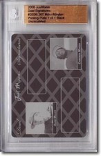 Adam Miller * Cameron MAYBIN * Rookie Printing Press Plate BGS 1/1