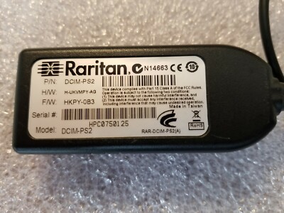 Raritan DCIM-PS2 Dominion Computer I/F Module (CIM) for VGA, PS/2 ports.