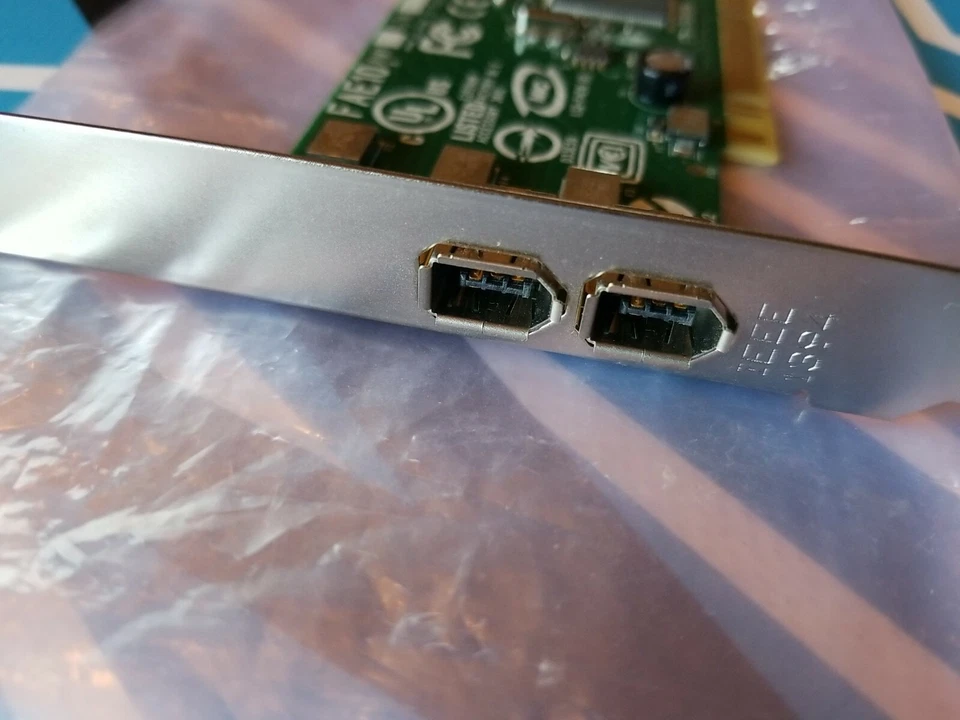 Genuine Dell 0H924H Dual Port IEEE-1394 PCI Firewire Card LS2-FAE10 E252809 - Image 3 of 4