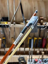 13 inch Viola Bow Brazilwood stick Ebony Frog Stra for 13'' viola Real horsehair