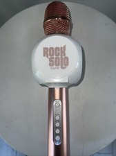 Rock Solo Tzumi Karaoke Microphone ROSE GOLD Bluetooth Smartphone Holder