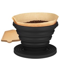 COLETTI Sierra Camping Pour Over Coffee Dripper &mdash; Pack of 1, Black