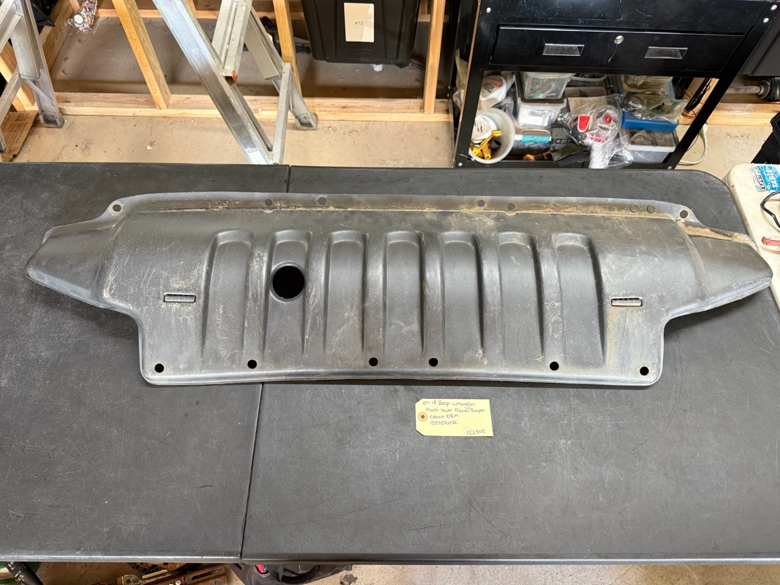 07-18 Jeep Wrangler Front Lower Frame Bumper Cover OEM 1BE95RXFAC