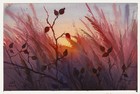 original painting 20 x 30 cm 149ChO artwork watercolor landscape sunset