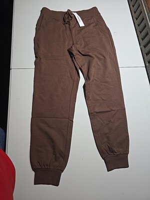 #46 The Drop Women's Grace Supersoft Stretch Rib-Cuff Jogger in Coffee Bean