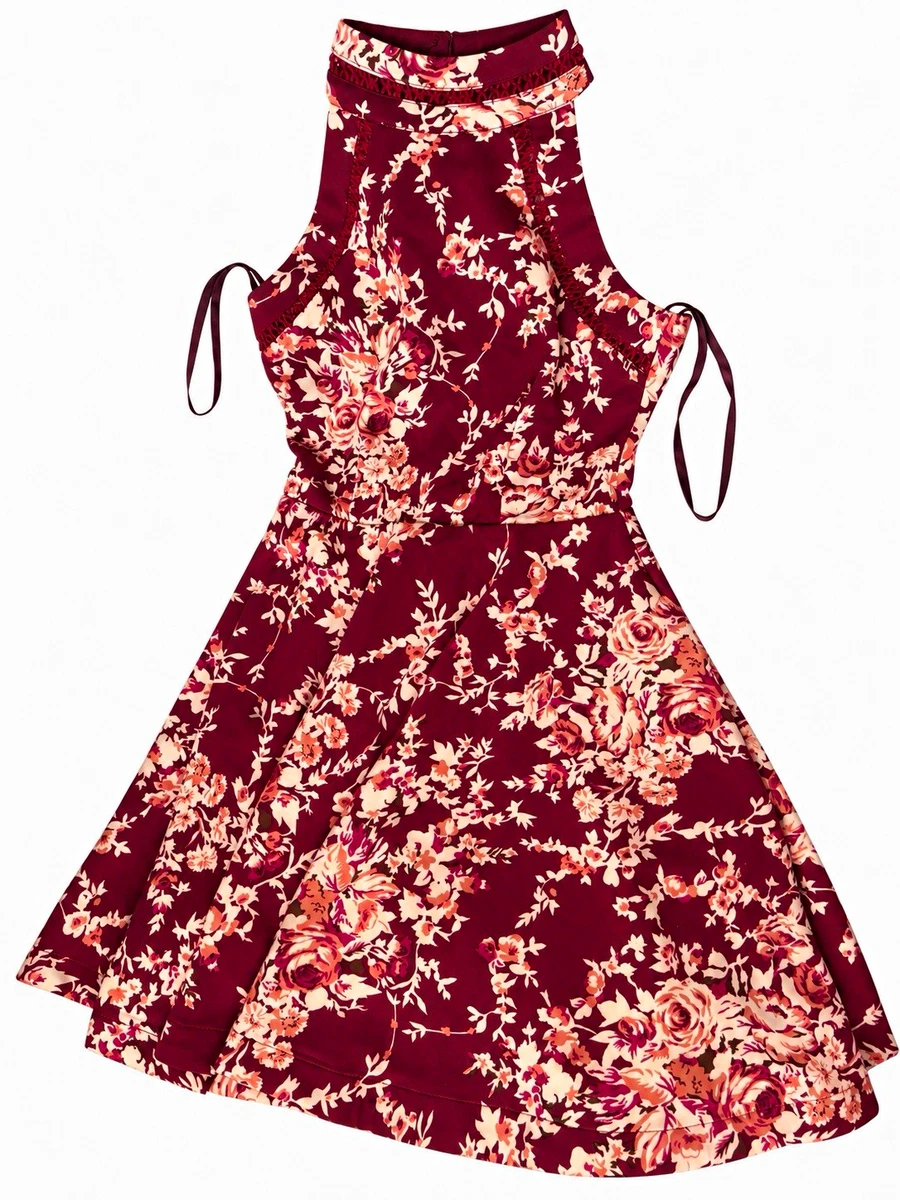 Juniors Floral Short Party/Cocktail Dresses for Women for sale