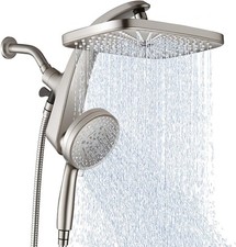 Handheld Rain Shower Combo 10 Sprays High Pressure Magnetic Docking Head
