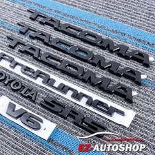 Door & Rear Emblem For Tacoma Prerunner SR5 V6 Letter 2005-2015 Set Of 7 Badges