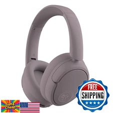 JLab JBuds Lux Wireless Over-Ear Bluetooth Headphones Mauve Hybrid ANC Custom EQ