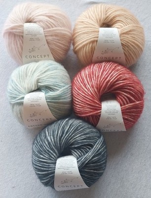 Wolle zum stricken 50g 'Cotton Merino' von Katia