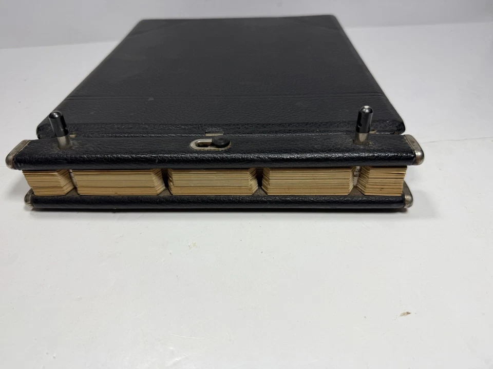 Carpeta Wilson Jones de colección hoja suelta informe de gastos antiguos años 40’s-50’s libro mayor (90) Foto 3 de 4