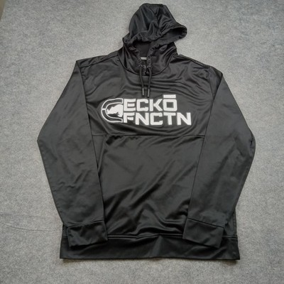 Ecko Hoodie Mens Large Black Pullover Sweatshirt Athletic Graphic Logo Function