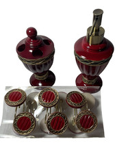3pcs bathroom set shower curtain hooks/soap dispenser  toothbrush Holder New